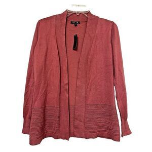 NWT Lety & Me Cardigan S Open Front Long‎ Sleeve Mauve Stitch Fix Soft Fall